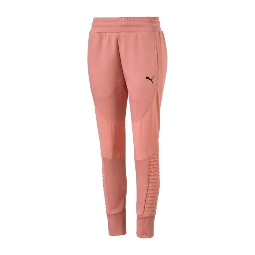 Puma Women's Orangish Pink Evostripe Pants– Size XL